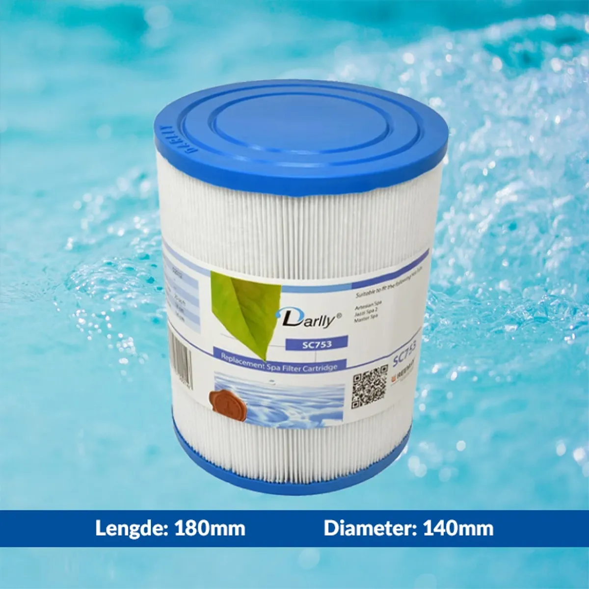 Spa filter 25 sq. ft. fingjenget, Sunbelt/ Jazzi