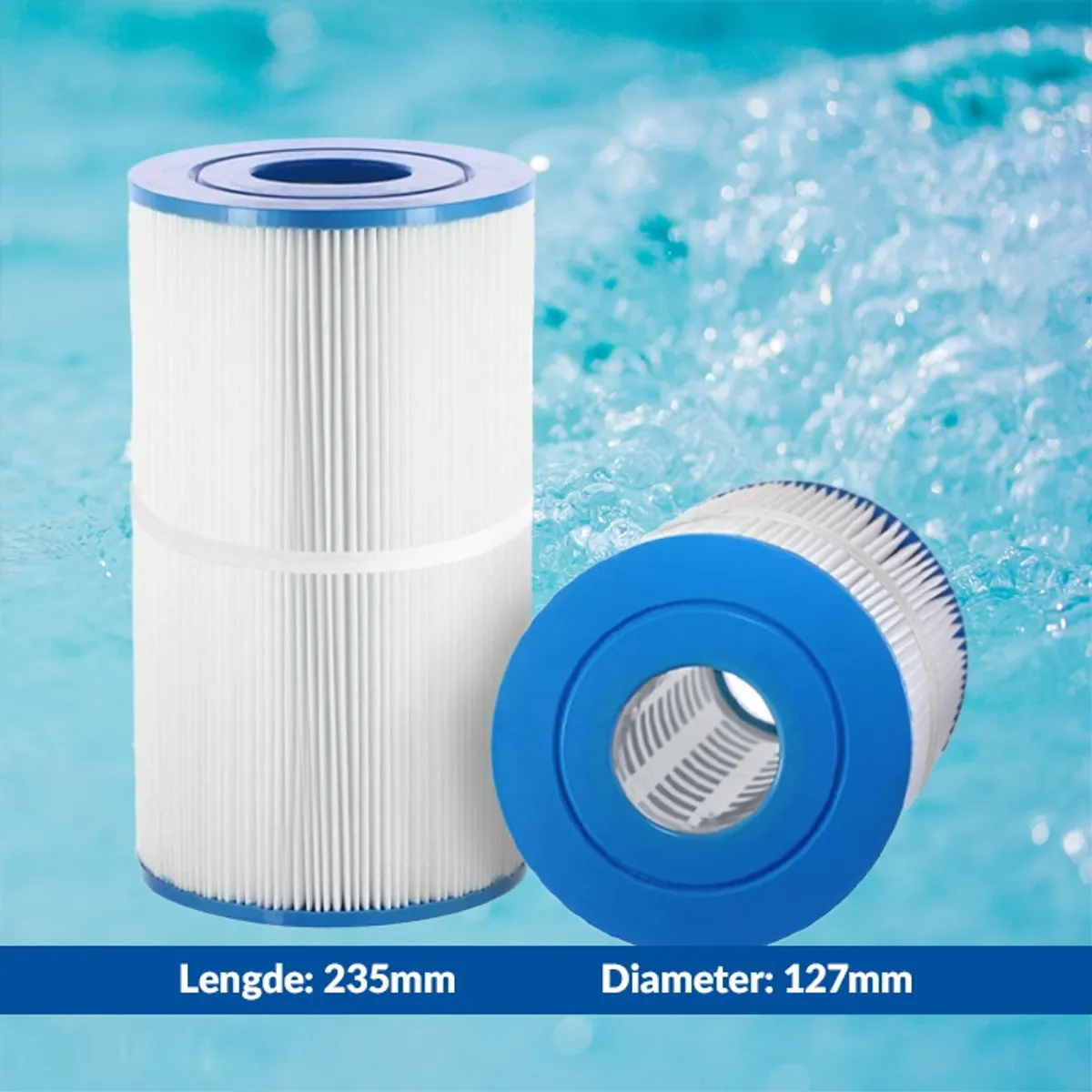 Spa filter 35 sq. ft. u/ gjenger, vaskbart 