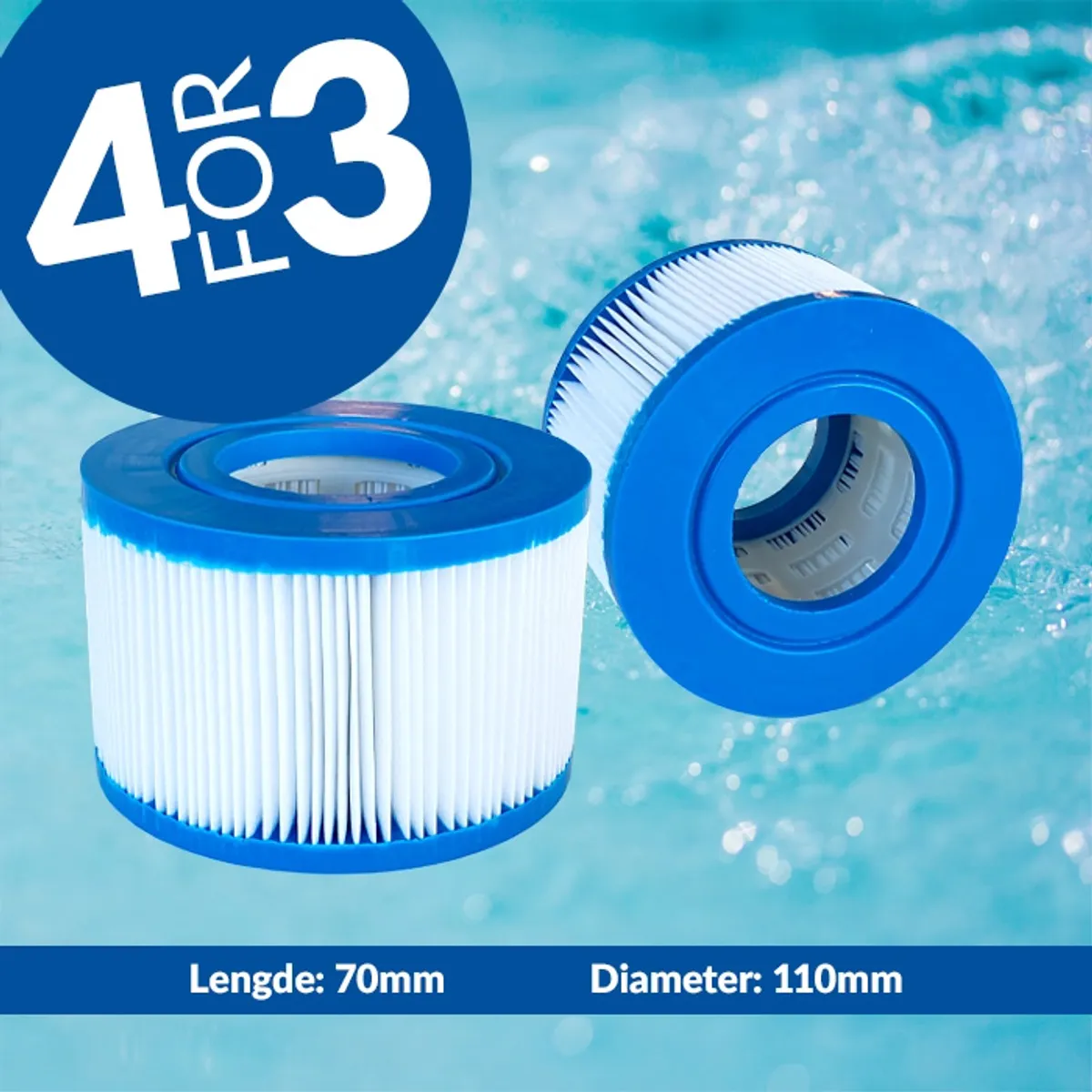 Filter for MSpa Comfort 4 pk